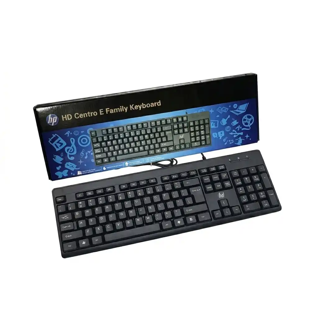 Clavier éducatif Clavier HD E Centro E Family pour enfants, coloris bleu et blanc.