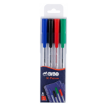 Pack de 4 Stylos à Bille BIBO X-Pen 1,00 mm
