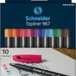 Pack de 10 Feutres fin Schneider Topliner 967