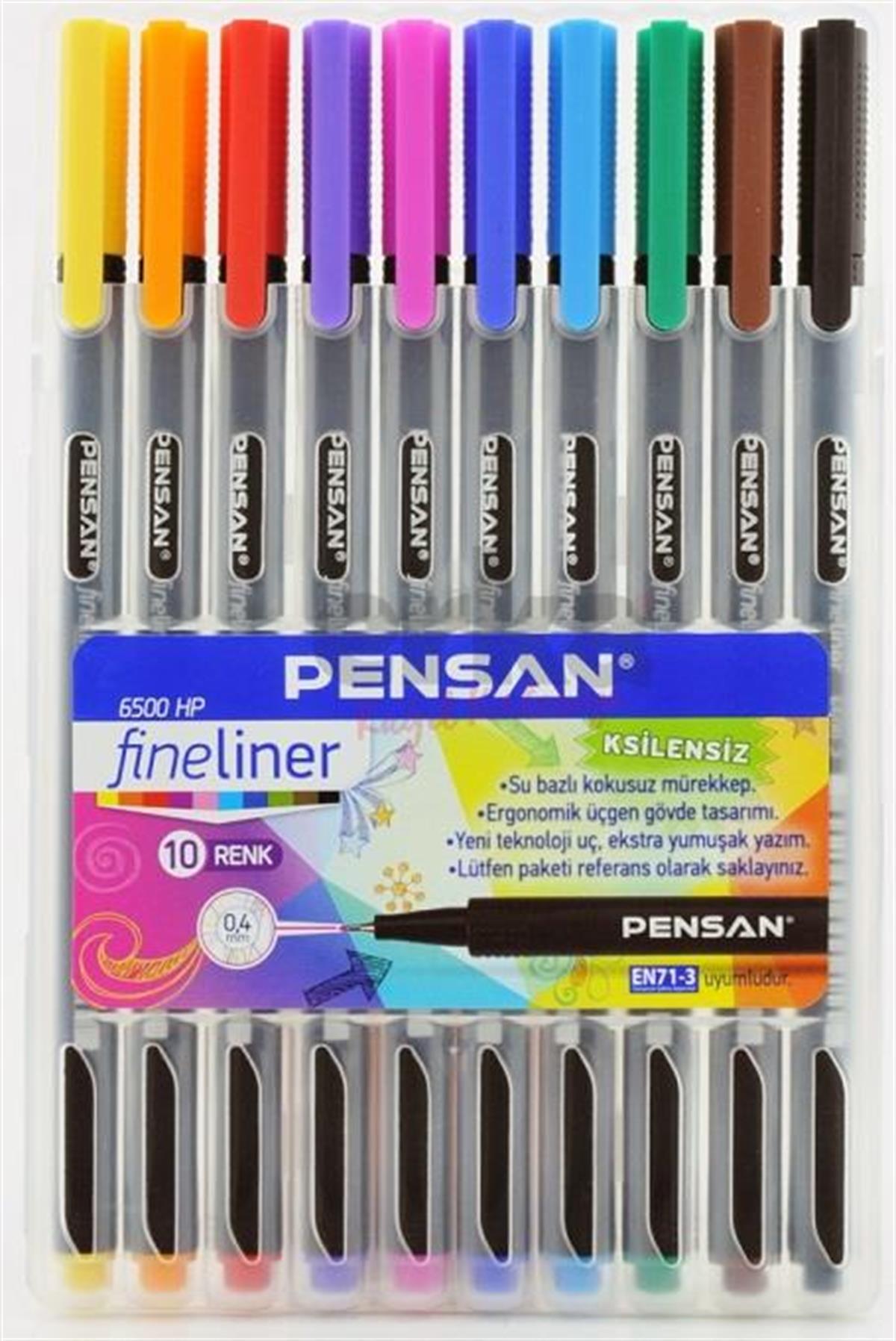 Pack_de_10_Stylos_Feutre_Pensan_Fineliner_0,4_mm Pack de 10 Stylos Feutre Pensan Fineliner 0,4 mm – Image 1