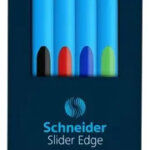 Pack de 4 Stylos à Bille Schneider Slider Edge Basic 3 + 1 gratuit