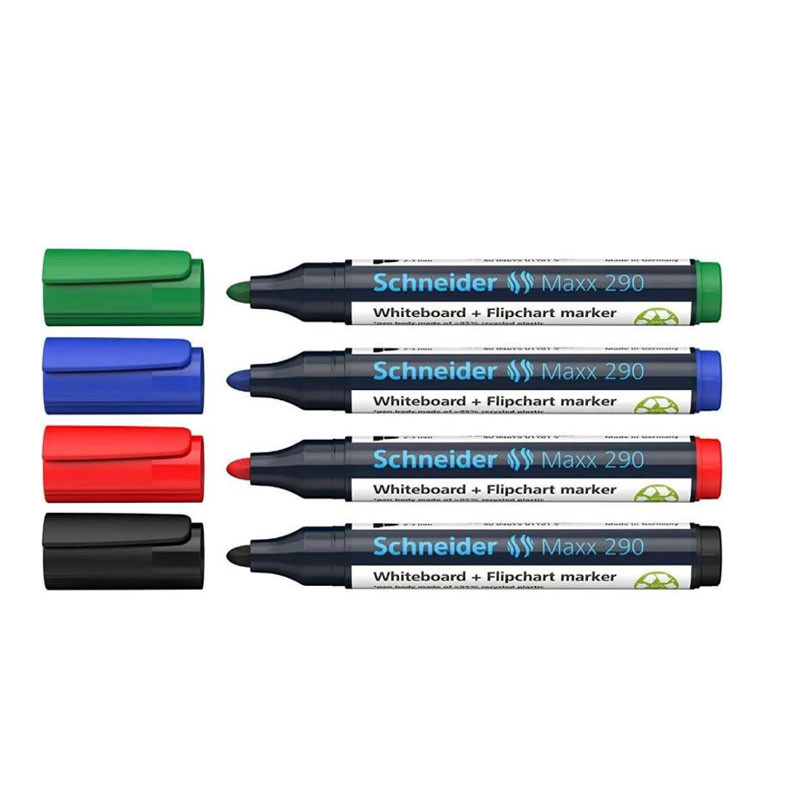 Pack de 4 Marqueurs Tableau Schneider Maxx 290 – Image 2