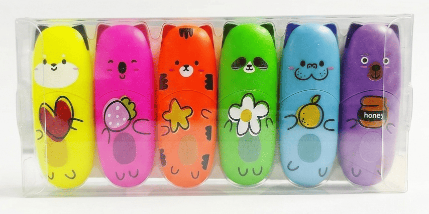 Pack_de_Mini_Surligneurs_Enlegend_Neon Pack de Mini Surligneurs Enlegend Neon HL6008F-6 PET – Image 1