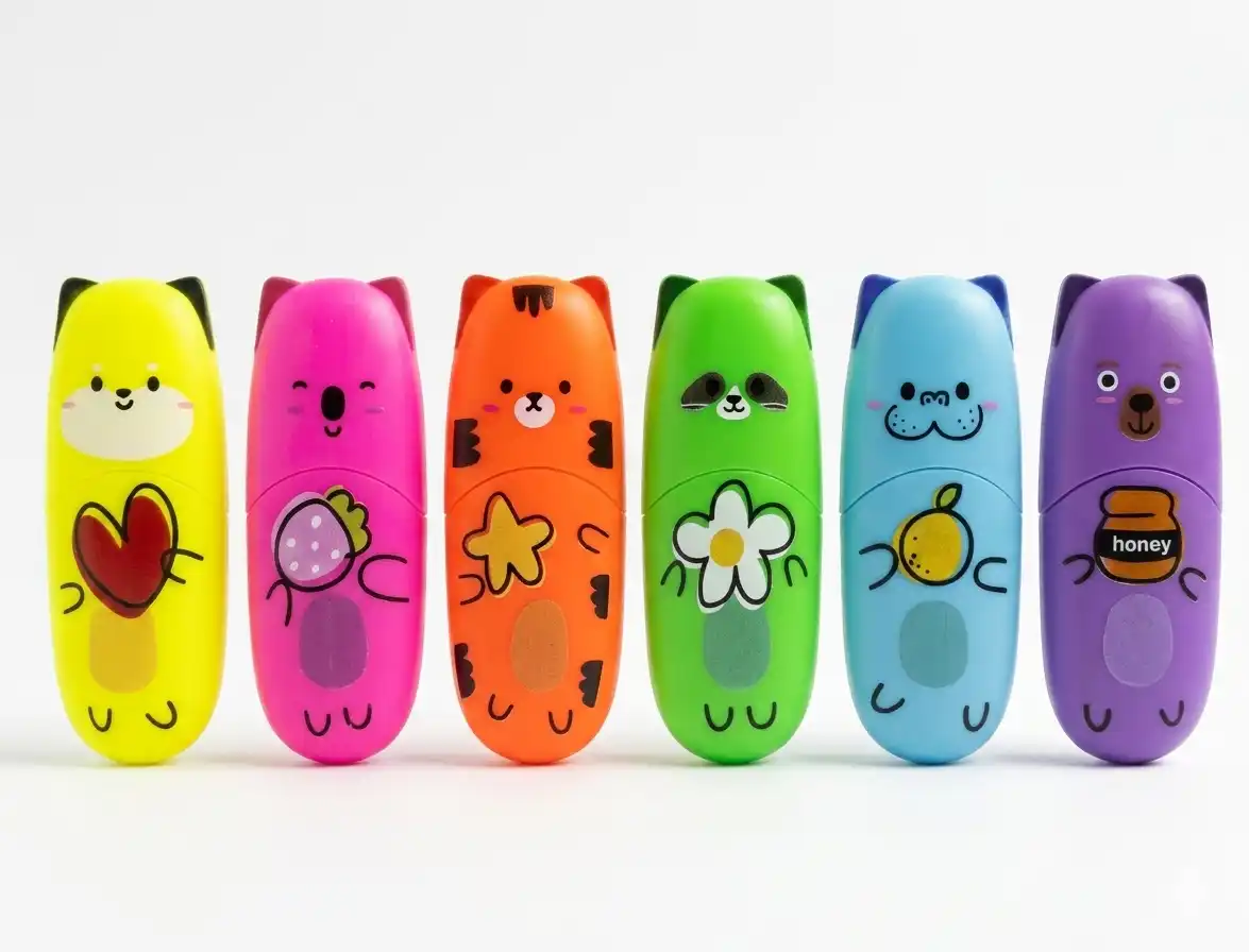 Pack de Mini Surligneurs Enlegend Neon HL6008F-6PET