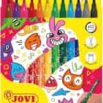Pochette de 12 Feutres Jovi Medium Tip - Feutres scolaires polyvalents Paperclip Tunisie