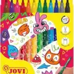 Pochette de 12 Feutres Jovi Medium Tip couleurs assorties