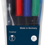 Pochette de 4 Stylos à pointe fine Topliner SCHNEIDER