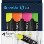 Pochette de 4 Surligneurs Fluo Schneider Job