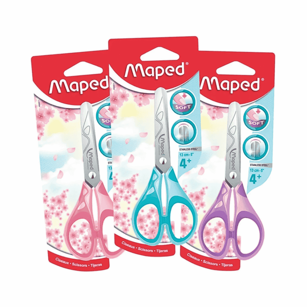 Ciseau soft Maped 13 cm Essential - ciseau ergonomique
