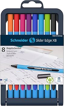 Schneider Slider Edge XB Stylo à Bille 8 Pièces Assorties – Image 1