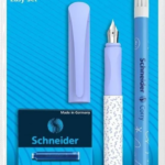 Set stylo à plume easy + effaceur + 6 cartouches schneider