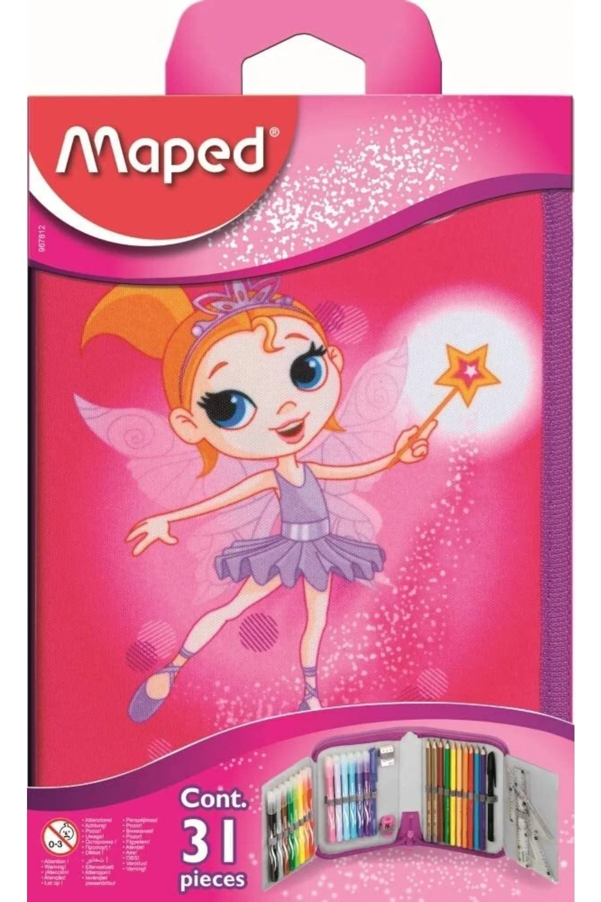 Trousse_Maped_avec_31_Pièces_Fournitures_Scolaires_Fairy Trousse Maped avec 31 Pièces Fournitures Scolaires Fairy – Image 1