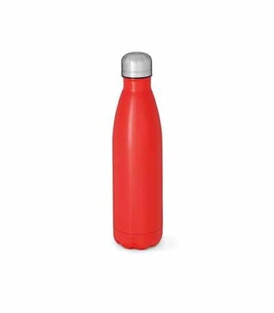 Cette bouteille est un modèle de bouteille isotherme en acier inoxydable au design "Cola", très populaire pour sa capacité à maintenir les boissons au chaud ou au froid grâce à une double paroi