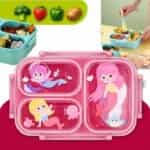 "Boîte à lunch bento bleue pour enfant sur le thème de l'espace