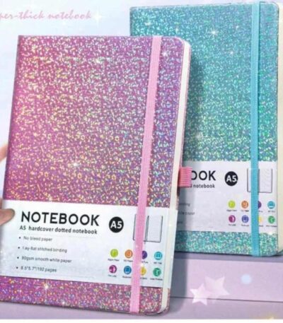 carnet a5 paillete 192 pages couverture rigide avec papier premium et reliure cousue paperclip tunisie robustesse