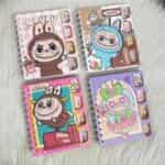 carnet labubu à spirales The Monsters Pop Mart Tunisie Originalité