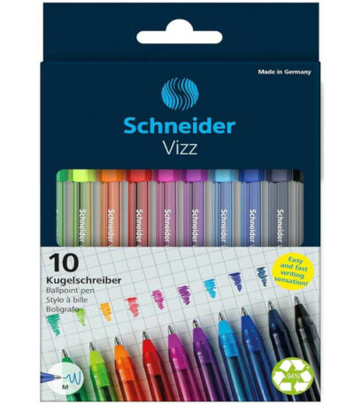 Set De 10 Stylos à Billes Vizz, M - Schneider
