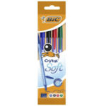 POCHETTE DE 4 STYLOS CRISTAL SOFT - BIC