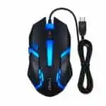 Souris Gaming RGB T-WOLF avec rétroéclairage LED multicolore.