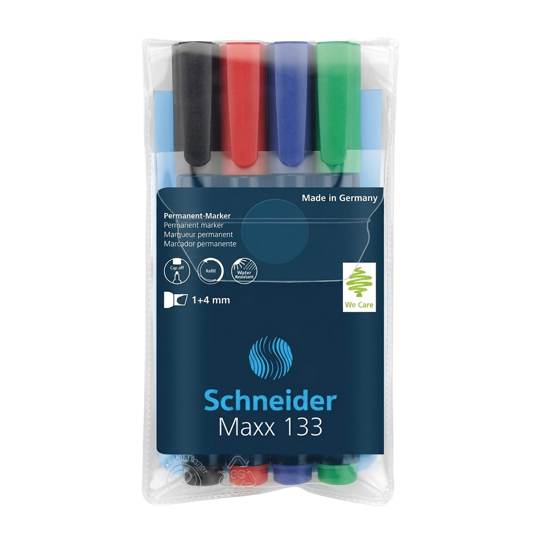 132 POCHETTE DE 4 MARQUEUR PERMANENT MAX 133 - SCHNEIDER – Image 1