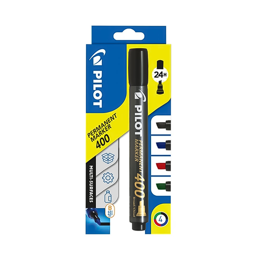 2 Pack de 4 marqueurs permanents - Pilot 400 – Image 1