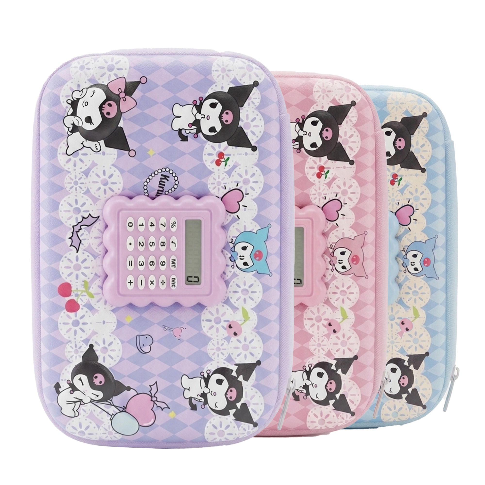 21 TROUSSE 3D KUROMI AVEC CALCULATRICE INTÉGRÉE – Image 1