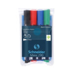 POCHETTE DE 4 MARQUEURS EFFAÇABLES MAX 290 - SCHNEIDER