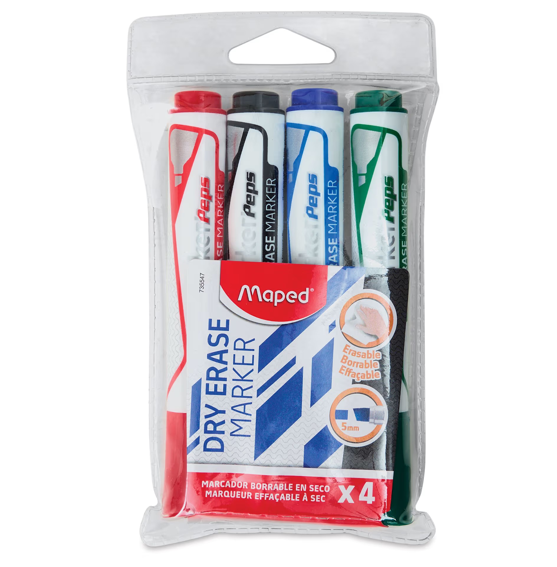 82123-1019-M-4ww Marker'Peps Dry Erase Marker Set - Maped – Image 1