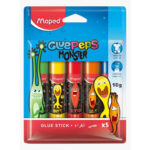 Glue Stick 10G Set Of 5 Maped Monster