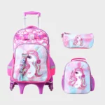 Cartable à Roulettes 17" Lunch Bag & Trousse Enfant -  GB3931T