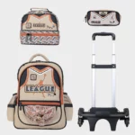 Sac à dos scolaire 17" 3 pièces GB5399TB – Trousse + Sac repas – Chariot vendu séparément