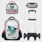 Sac à dos scolaire 16" 3 pièces  GB5447TB – Trousse + Sac repas – Chariot vendu séparément