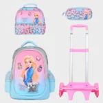Sac à dos scolaire 16" 3 pièces GB5449TB – Trousse + Sac repas – Chariot vendu séparément