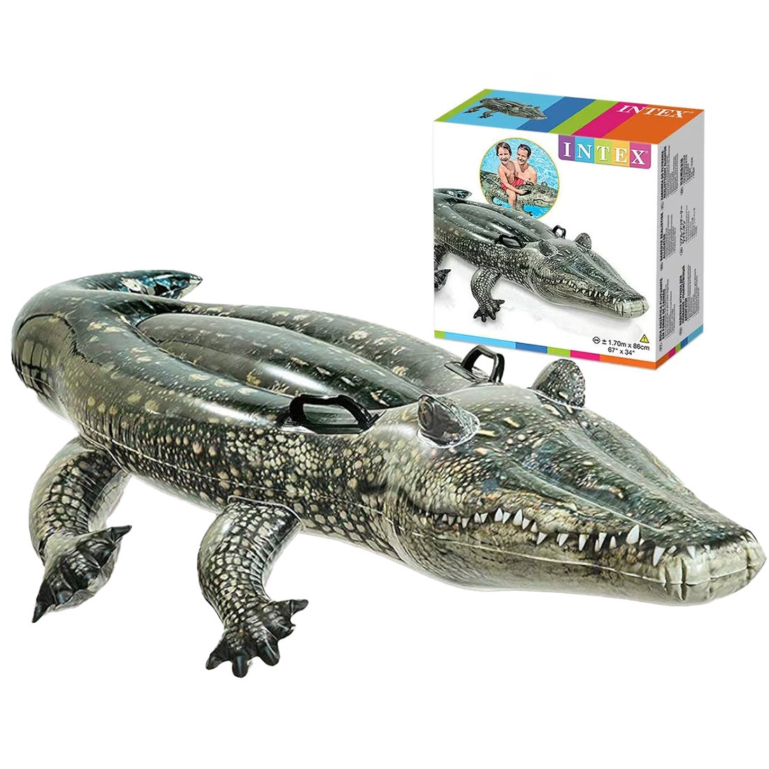 Sans titre-gvss Intex Bouée Alligator Gonflable A Chevaucher – Image 1