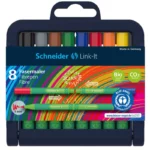 Set De 8 Stylos à Fibre Link-It, 1 mm - SCHNEIDER