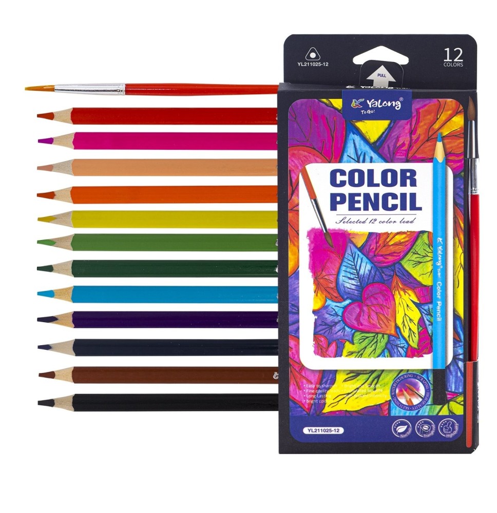 yalong-color-pencil-12pc-1pck Yalong Color Pencil 12Pc 1Pck