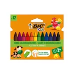 12 Craies de Coloriage Bic Kids Plastidecor