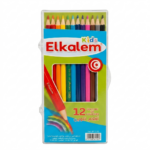 Crayons de couleur Elkalem Kids – Boîte de 12 couleurs