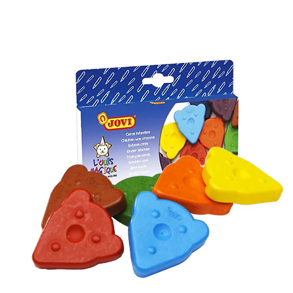 5_64c691d5-54ef-45e5-b116-a4d2890d8759_600x Craies de Cire Jovi L'Ours Magique x10 – Forme Triangulaire Enfant – Image 1