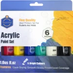 Set de Peinture Acrylique Keep Smiling 6 Couleurs – Tubes de 30ml