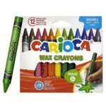 Crayons Cire Wax Maxi Carioca - Set De 12