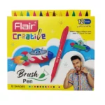 12 Feutres Pinceaux Flair Pointe Flexible – Set De 12