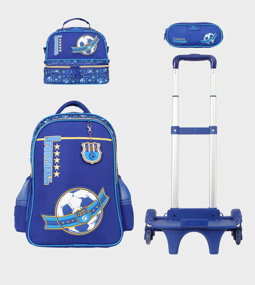 GB5456TB80 Sac à dos scolaire 18" 3 pièces GB5456TB – Trousse + Sac repas – Chariot vendu séparément – Image 1