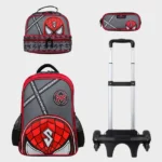 Sac à dos scolaire 17" 3 pièces GB5457TB – Trousse + Sac repas – Chariot vendu séparément