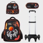 Sac à dos scolaire 17" 3 pièces GB5486   – Trousse + Sac repas – Chariot vendu séparément