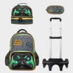 Sac à dos scolaire 18" 3 pièces GB5459TB – Trousse + Sac repas – Chariot vendu séparément