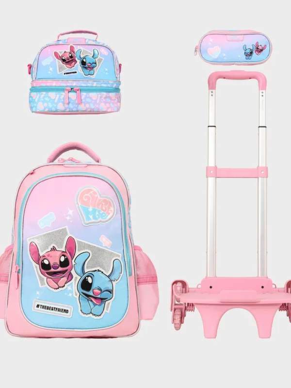 Sac à dos scolaire 17" 3 pièces GB5460TB – Trousse + Sac repas – Chariot vendu séparément