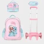 Sac à dos scolaire 17" 3 pièces GB5481TB – Trousse + Sac repas – Chariot vendu séparément