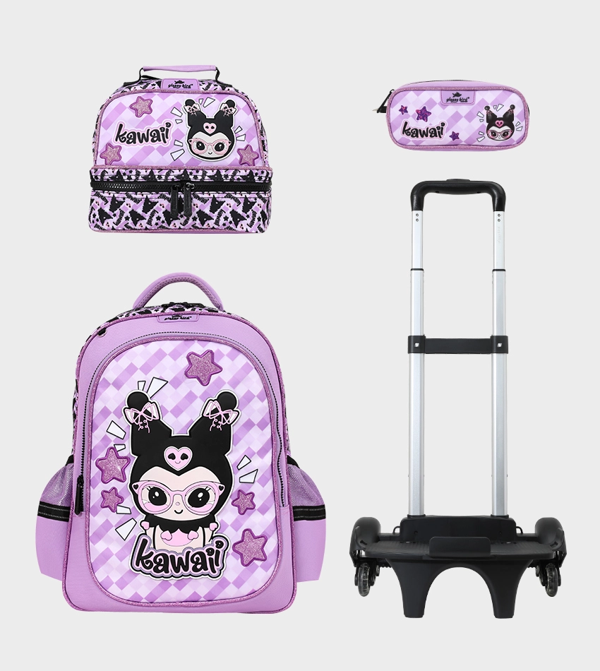 GB5482TB_0 Sac à dos scolaire 17" 3 pièces GB5482TB – Trousse + Sac repas – Chariot vendu séparément – Image 1