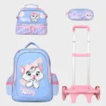Sac à dos scolaire 17" 3 pièces GB5483TB – Trousse + Sac repas – Chariot vendu séparément